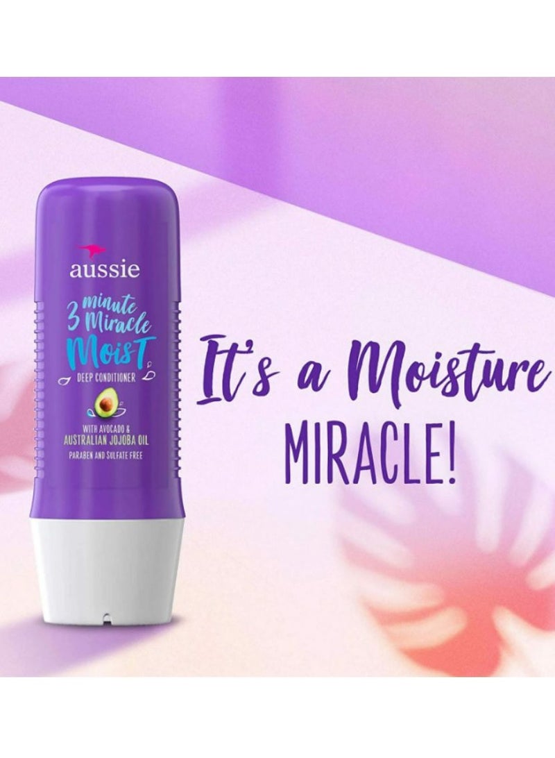 Aussie Avocado 3 Minute Miracle Moist Deep Conditioner- Paraben Free 236 ML - Image 3