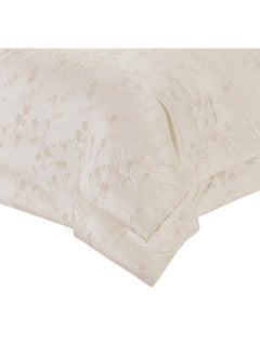 Melen Double Summer Jacquard Bedding Set - 7 Pieces - Serena - Light Beige  - Image 3