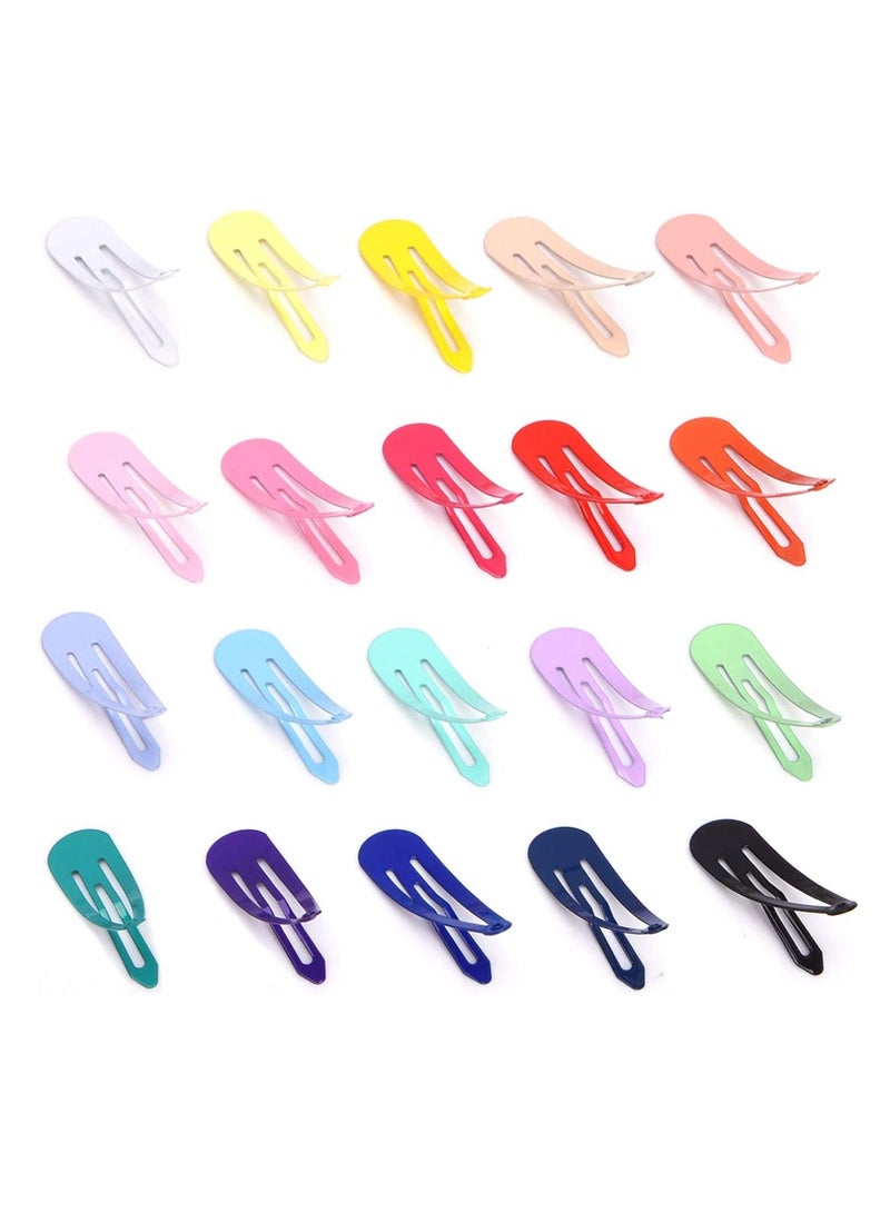 MARGOUN 100Pcs Snap Hair Clip Metal Non Slip Multicolor Hair Barrette Girls Women Hair Accessories - Image 2