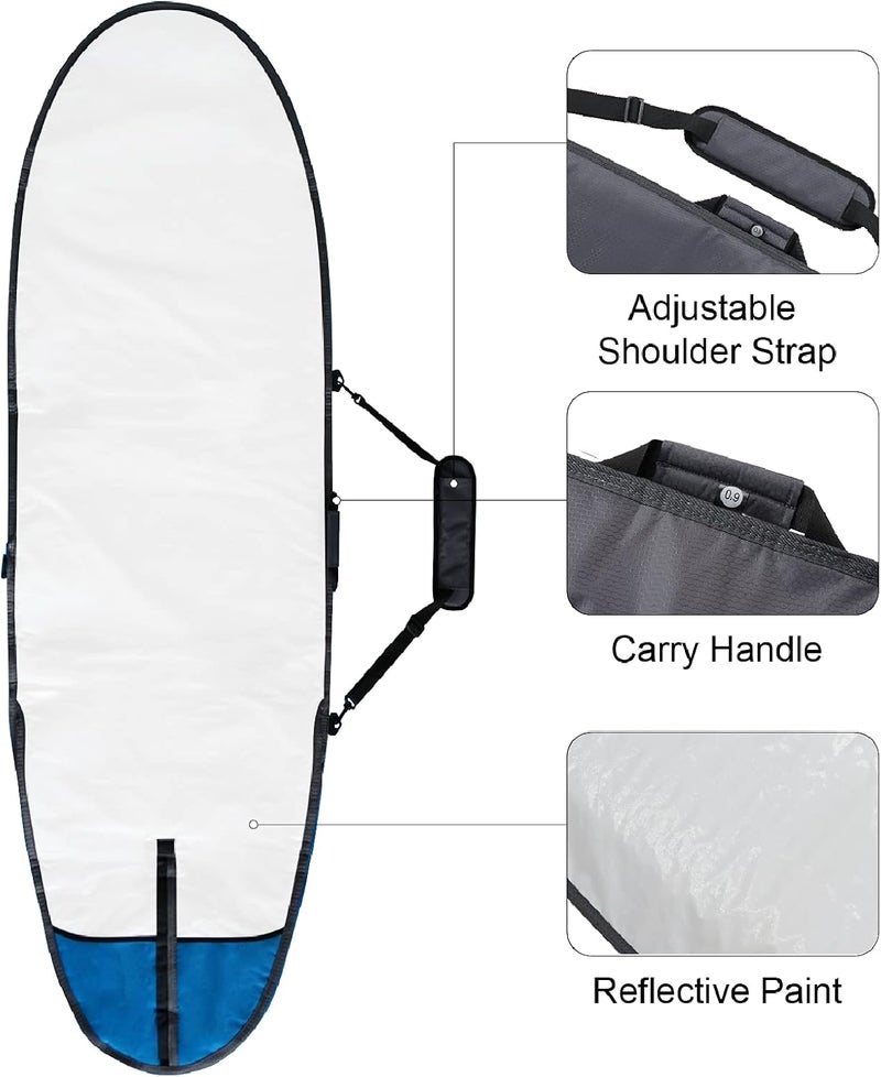 WONITAGO Surfboard Travel Bag, Stand-up Paddle Board Carrying Bags, Surf Cover Wear-Resistant and Lightweight Size 7'0, 7'6, 8'0, 8'6, 9'2, 9'6, 10'0 - Image 3