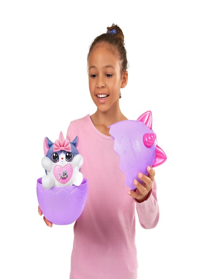 Rainbocorns Kittycorn Surprise Series 2 (Exotic Cat) by ZURU, Collectible Plush Stuffed Animal, Surprise Egg, Sticker Pack, Slime, Ages 3+ for Girls, Children - Image 4