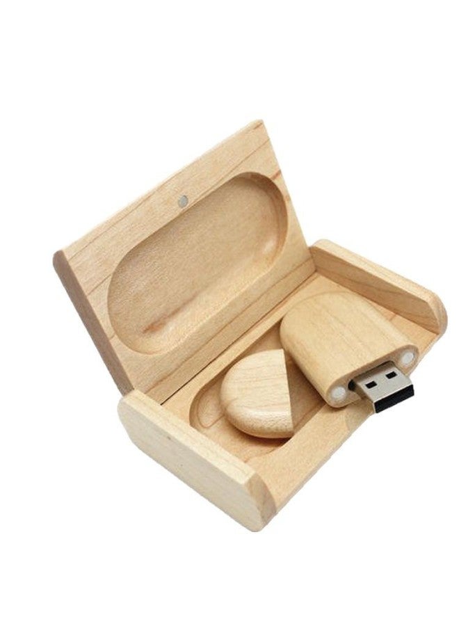 U Disk Creative Round Bamboo And Wood U Disk Graduation Commemorative Gift U Disk 32g School Emblem Creative U Disk Lettering Logo-Capacity:32GB - Image 5