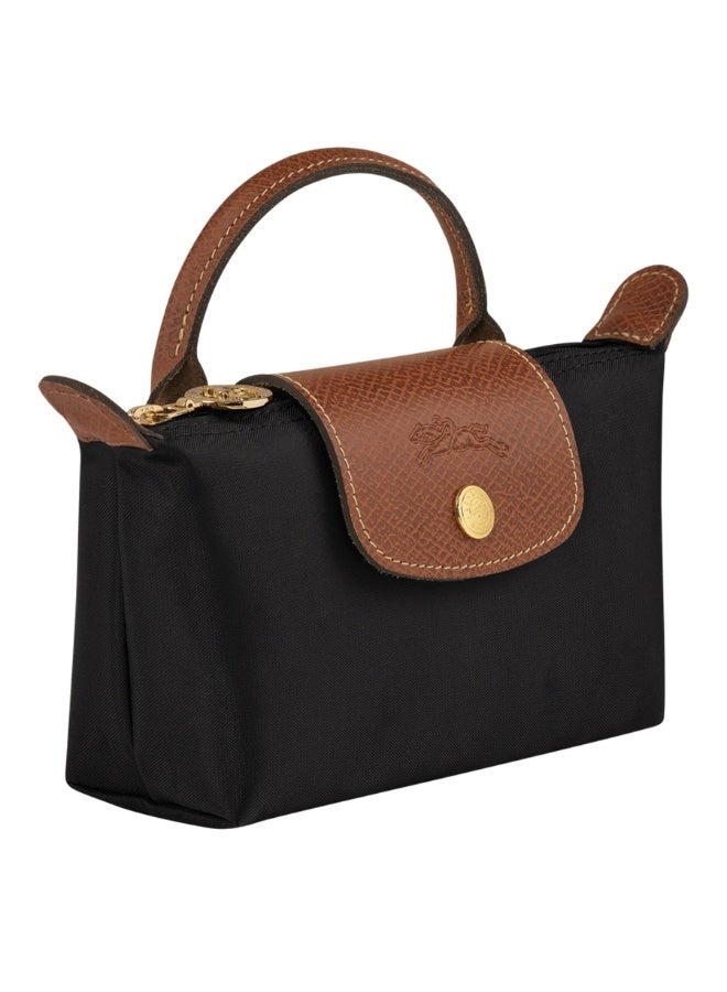 Longchamp Mini Dual-Use Handheld & Crossbody Bag, Water-Resistant Nylon with Leather Trim, Classic Black - Image 2
