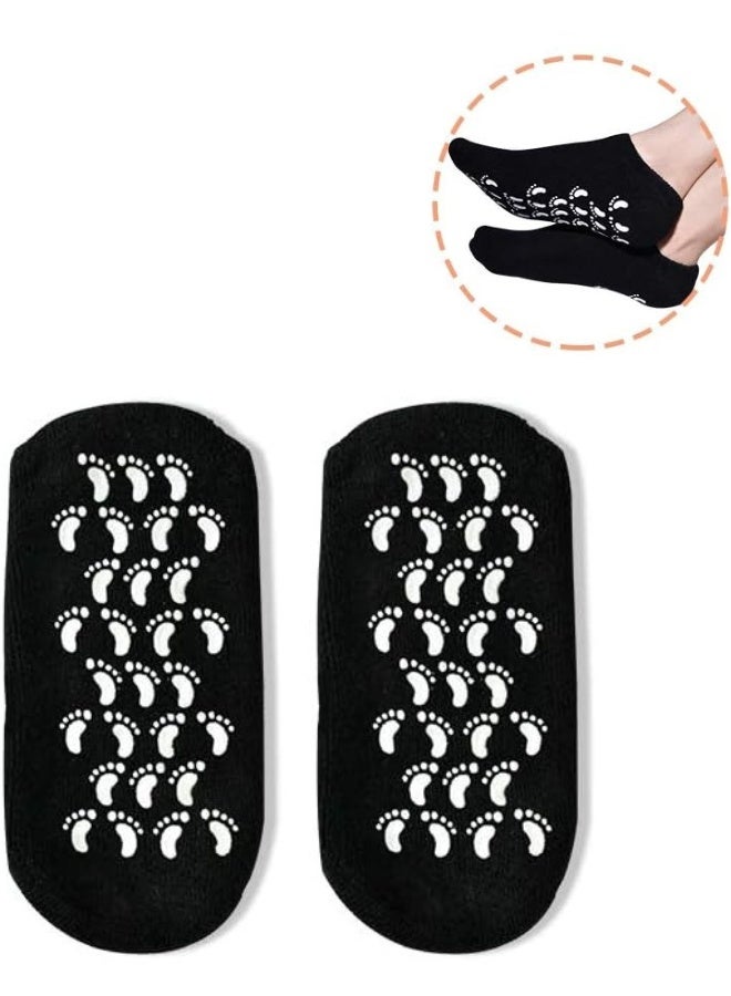 Moisturising Socks, Moisturising Gel Socks, Spa Socks with Essential Oils, Rose, Spa Gel Socks, Foot Care for Dry, Cracked Feet and Soften Dry Skin, 1 Pair - Image 1