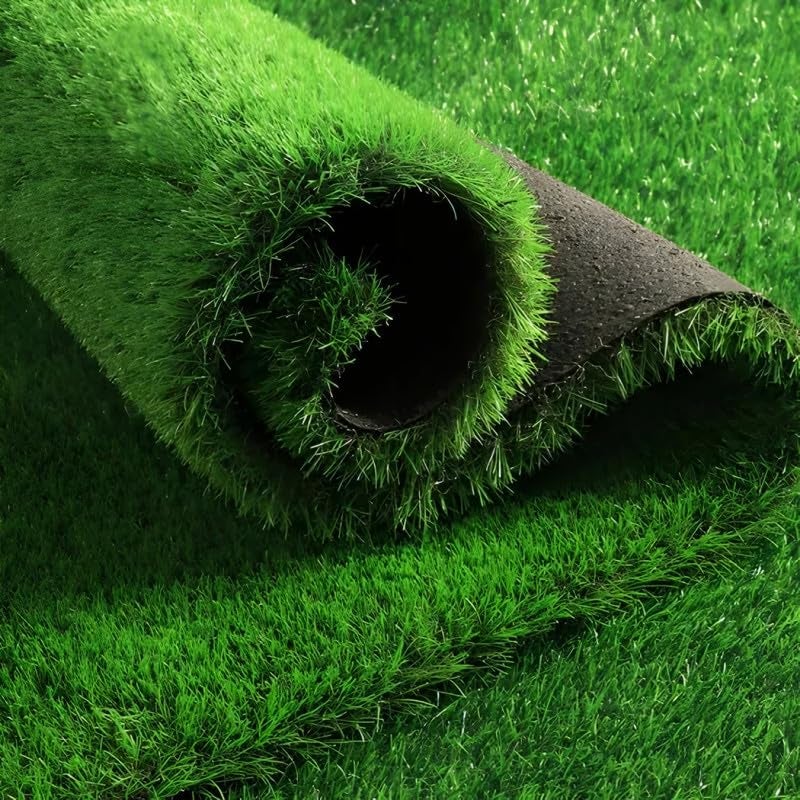 innovative edge Innovative Edge Artificial Grass Carpet Mat High Density Grass Polypropylene Carpet Mat For Covering Garden Hotel Restaurant Wall Terrace BalconyHome Decor Lawn 4X11 Feet Green  - Image 1