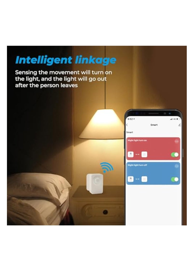 KASTWAVE WiFi Smart Motion Sensor, Outdoor Motion Sensor Alarm, Indoor PIR Motion Detector, Free App Alert, Tuya App Remote Monitor, USB & Battery Dual Power Supply, Infrared Wireless Alarm System - Image 5