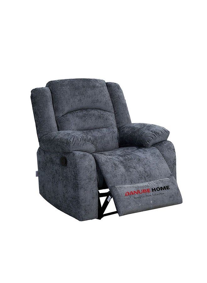 DANUBE HOME كرسي دازلر المصنوع من القماش المريح ذو المقعد الواحد بتصميم عصري، أثاث غرفة معيشة مريح، مقاس L 97x94x104 سم، رمادي - Image 2