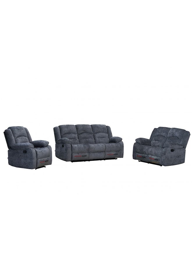 DANUBE HOME كرسي دازلر المصنوع من القماش المريح ذو المقعد الواحد بتصميم عصري، أثاث غرفة معيشة مريح، مقاس L 97x94x104 سم، رمادي - Image 3