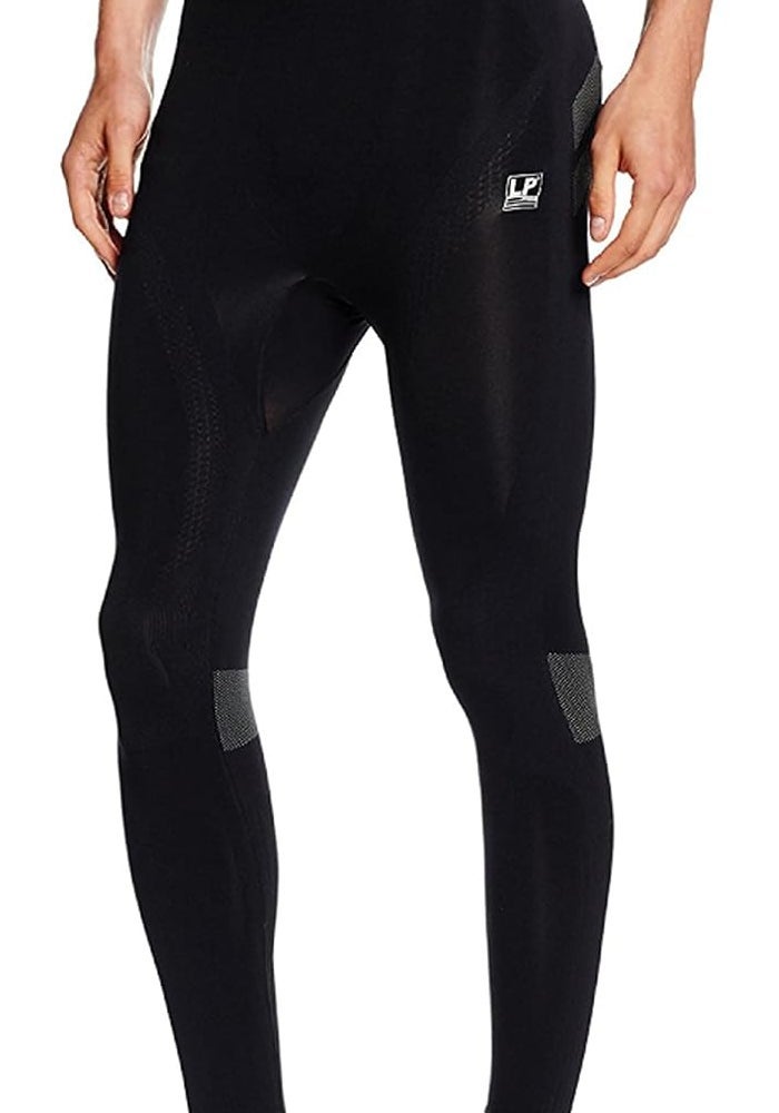 LP Support Unisex Compression Tights for Leg Support - Black - Image 1