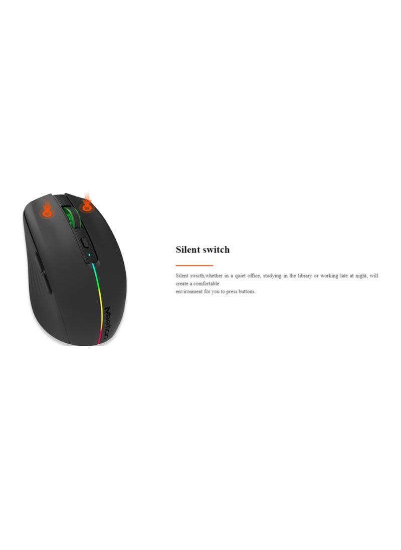 Meetion MEETION BTM002 WIRELESS RECHARGEABLE MOUSE, 2.4G AND BLUETOOTH DUAL MODE MOUSE  - Image 4