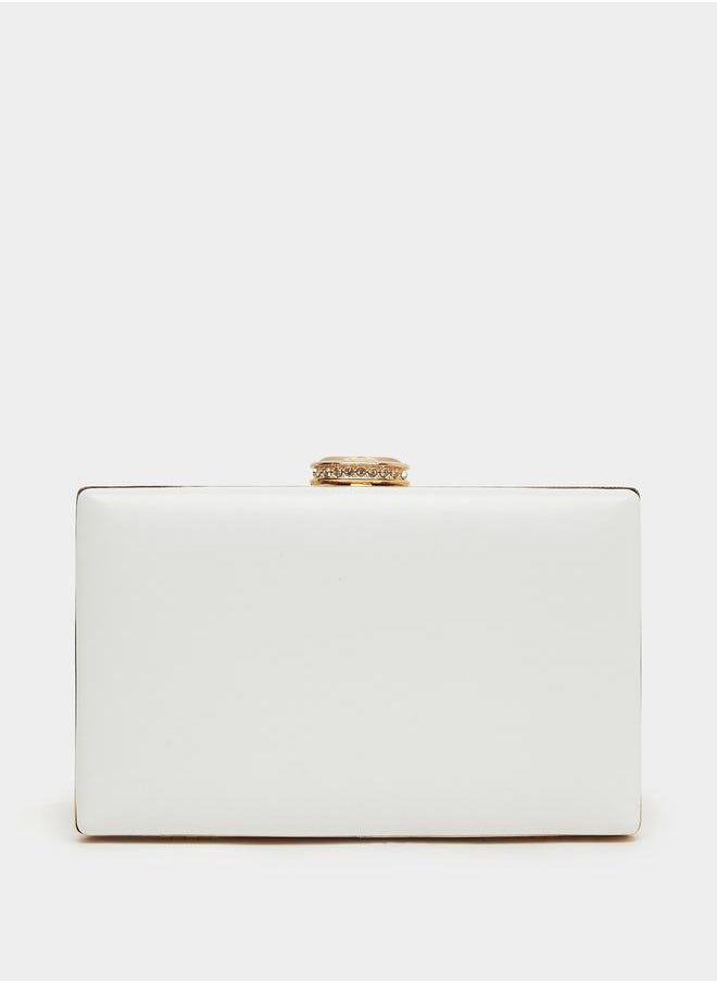 Styli Flower Embellished Clutch Chain Strap  - Image 2