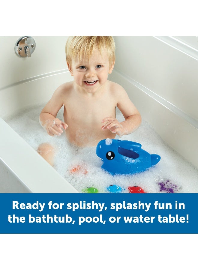 ليرننج ريسورسز موارد التعلم ستيف القرش المغرفة والرذاذ، لعبة مائية للأطفال الصغار مع سمكة ونجم البحر، حمام، حمام سباحة، وطاولة لعب مائية، للأعمار من 18 شهرًا فما فوق - Image 3