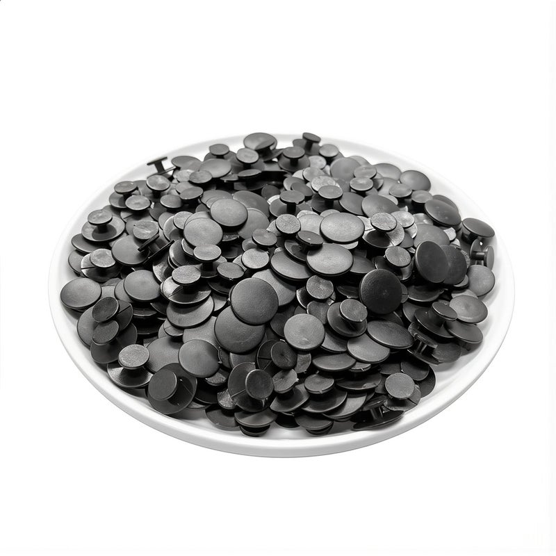 Portable Mini Shoe Charm Rivet Black 10mm Face 8mm Shank 3.6mm Height Emergency Spare Parts - Image 1