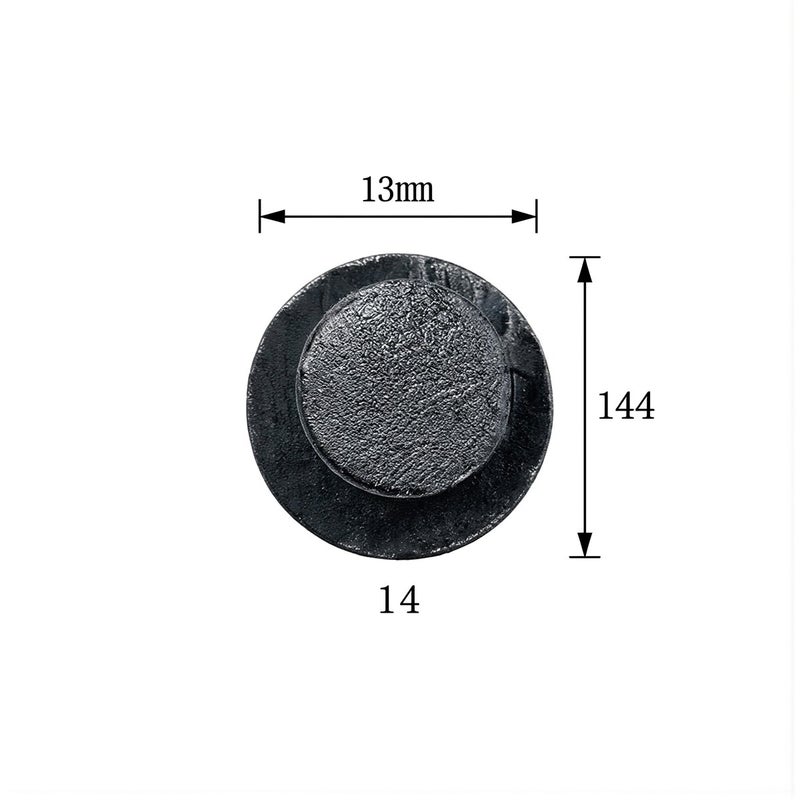 Portable Mini Shoe Charm Rivet Black 10mm Face 8mm Shank 3.6mm Height Emergency Spare Parts - Image 4