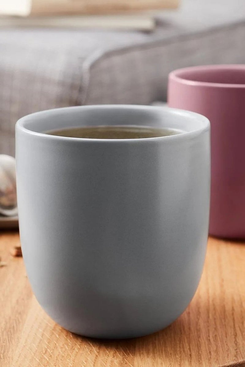 Tchibo 2 Pcs Drinking Mugs, Pink and Grey  - Image 1