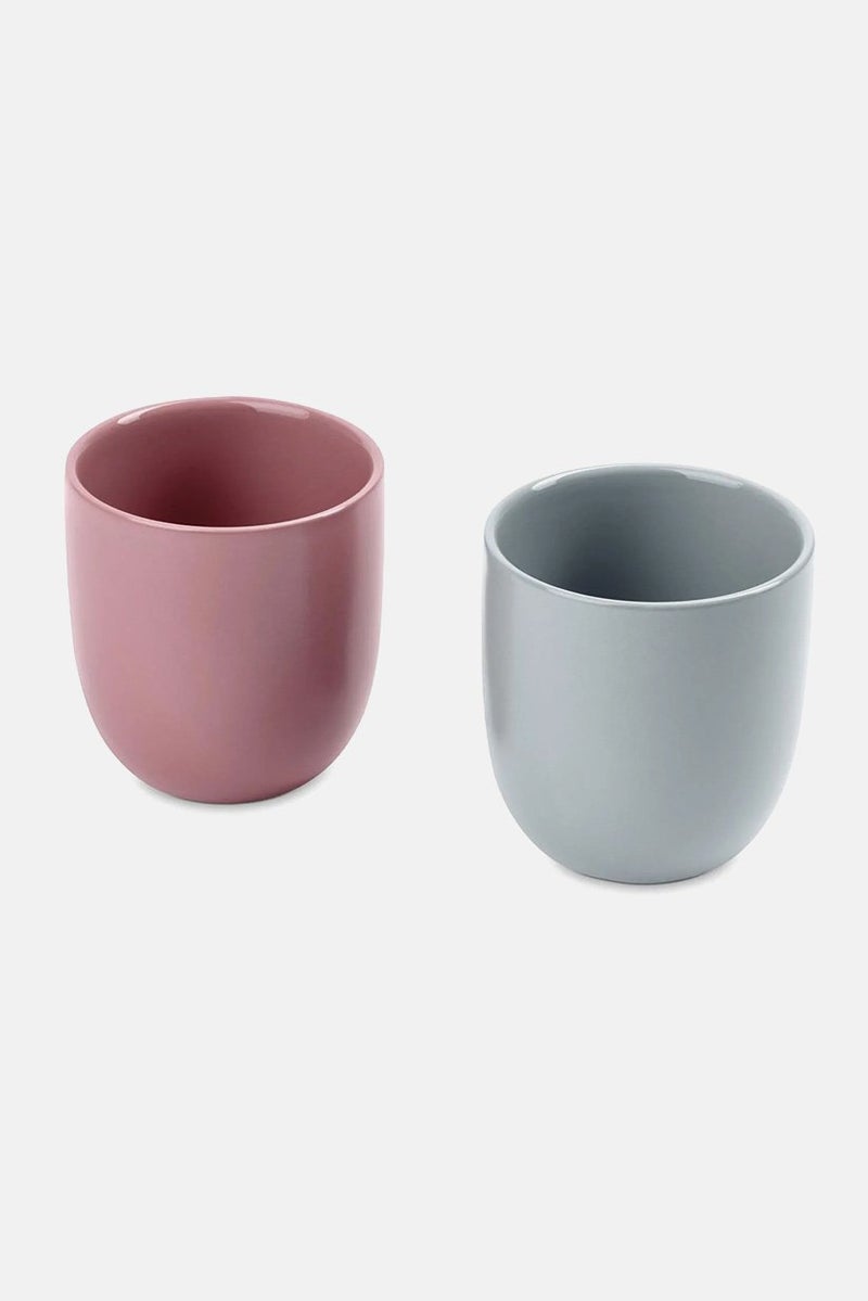 Tchibo 2 Pcs Drinking Mugs, Pink and Grey  - Image 2