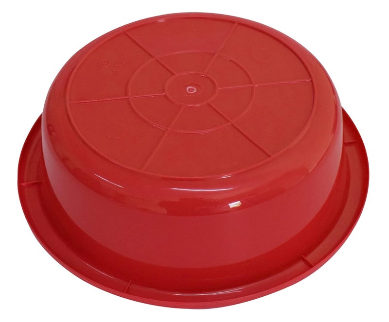Kuber Industries Kuber Industries Multiuses Unbreakable Plastic Knead Dough Basket/Basin Bowl For Home & Kitchen 6 Ltr- Pack of 2 (Red & Grey)  - Image 4