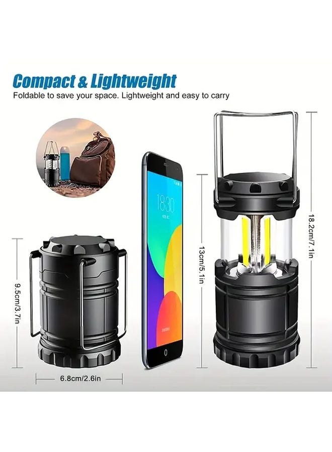 2 Pack Super Bright LED Collapsible Camping Lantern Portable Emergency Light - Image 4