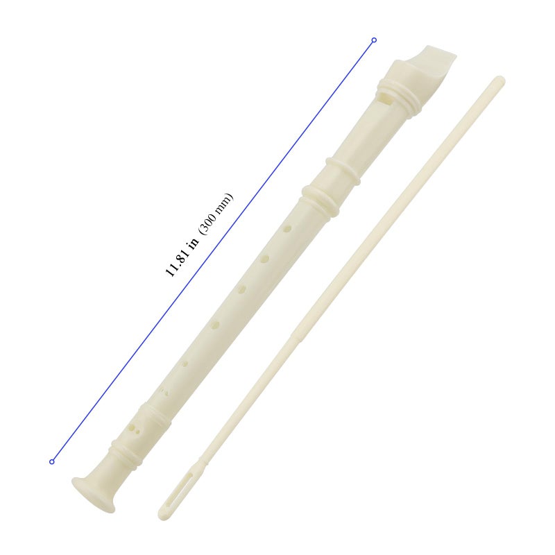 YUENPUN 40 PCS 8 Hole Recorder Instrument, Soprano Descant Recorder Musical Instruments with Cleaning Rod, Plastic Flute Instrument for Beginners School Student Music Instrument - Image 2