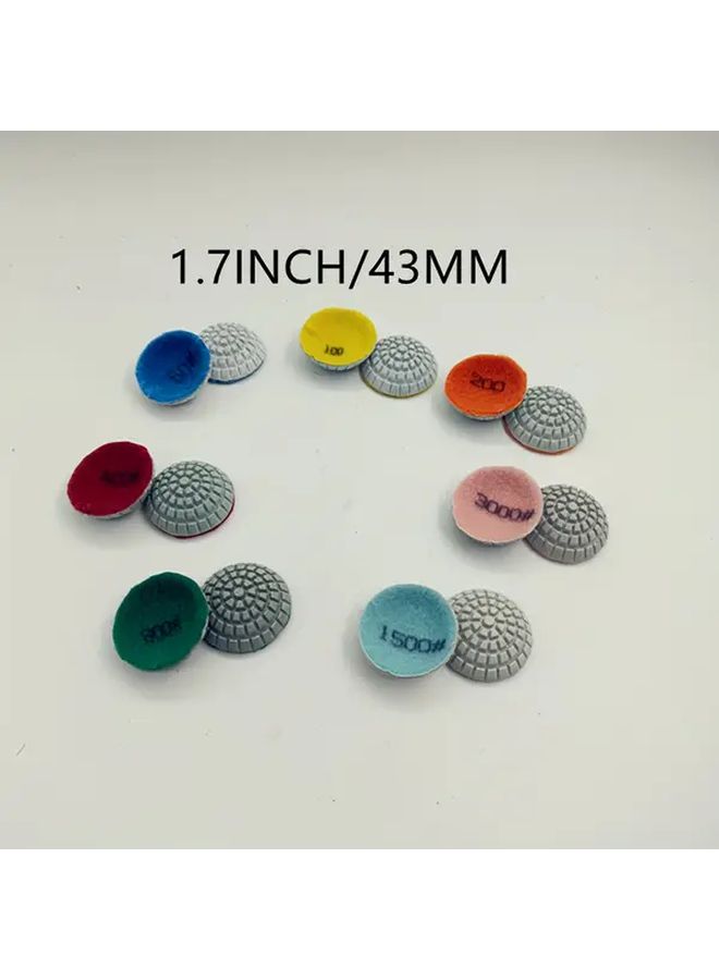 43MM 200 Grit Arc Shaped Diamond Wet Polishing Pads 2PCS For Stone - Image 5
