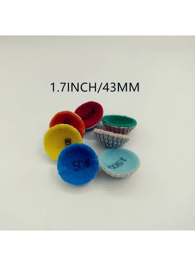 43MM 200 Grit Arc Shaped Diamond Wet Polishing Pads 2PCS For Stone - Image 1