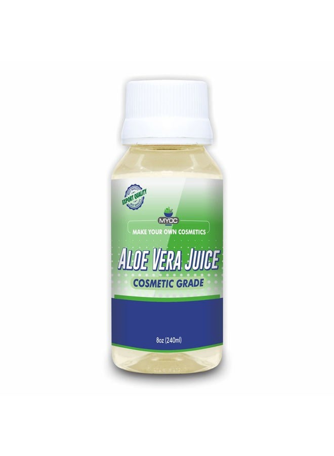 Myoc Aloe Vera Juice – Cosmetic Grade | Suitable for DIY Skincare, Haircare & Cosmetic Formulations | 8 Fl Oz (240ml) - Image 1