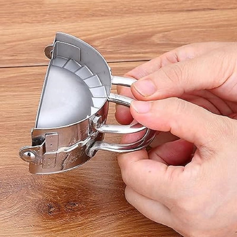 DAIDSUKE Pack of 1 Stainless Steel Ghughra Momos Dumpling Maker Mould Dough Press Mould Wrapper Dough Cutter for Kitchen Making Tools - Image 4