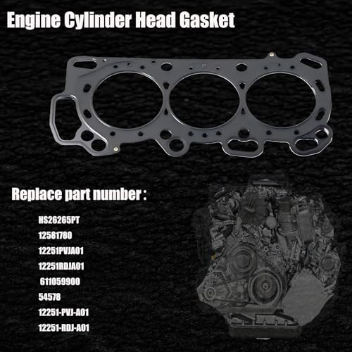 AUCERAMIC HS26265PT Engine Cylinder Head Gasket Fit for 2005-2010 Honda Odyssey 2005-2008 Honda Pilot 2003-2006 Acura Mdx 2005-2008 Acura Tl 3.5L 2004-2008 Acura Rl 3.2L V6 12251-PVJ-A01 J35A5 J32A3 - Image 2