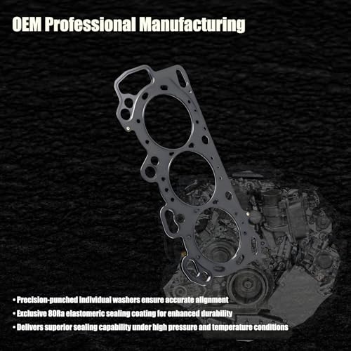 AUCERAMIC HS26265PT Engine Cylinder Head Gasket Fit for 2005-2010 Honda Odyssey 2005-2008 Honda Pilot 2003-2006 Acura Mdx 2005-2008 Acura Tl 3.5L 2004-2008 Acura Rl 3.2L V6 12251-PVJ-A01 J35A5 J32A3 - Image 5