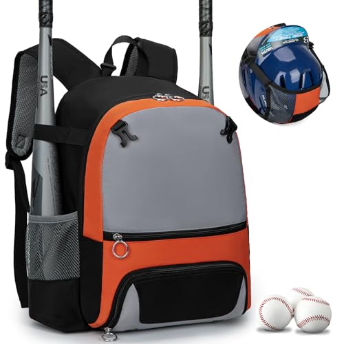 KAVIGOR 2026 Youth Baseball & Softball Bag | Ultra-Light Tball Backpack with Shoe Compartment & Helmet Holder | Skin-Soft Fabric - Image 1