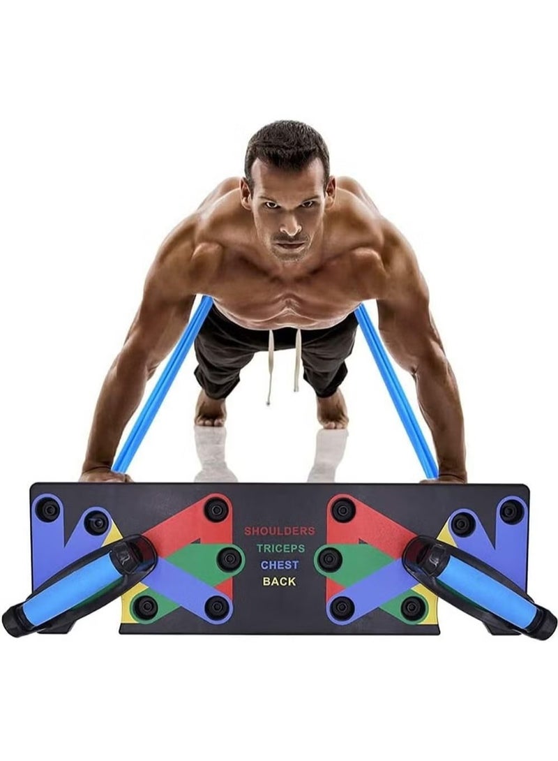 Generic 18 in1 Push Up Rack Board System Fitness Workout Training Gym Exercise Stands  - Image 3