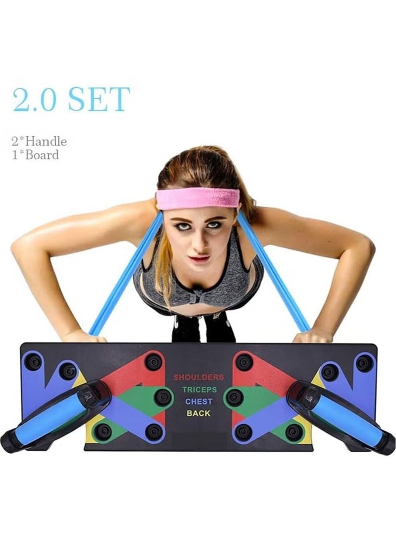 Generic 18 in1 Push Up Rack Board System Fitness Workout Training Gym Exercise Stands  - Image 2