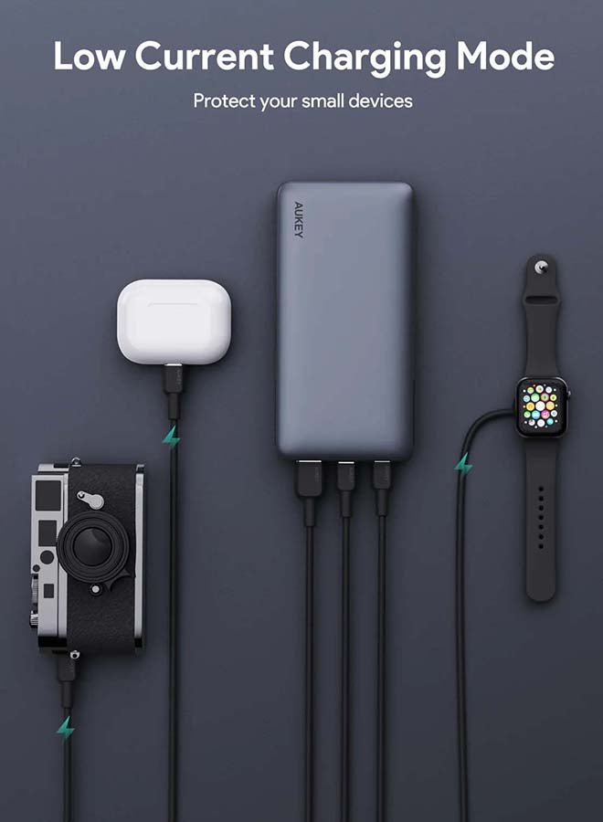 Aukey 20000 mAh Power Bank 65W Gray - Image 5