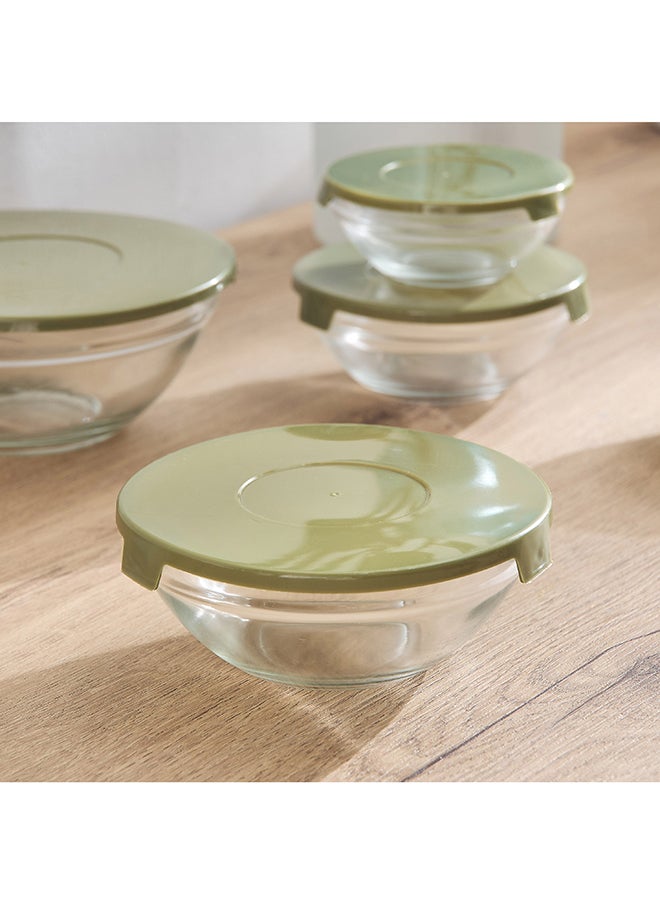 Home Box Prime Round 5-Piece Glass Container Set  - Image 3