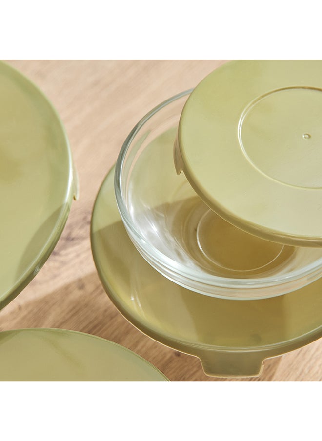 Home Box Prime Round 5-Piece Glass Container Set  - Image 4