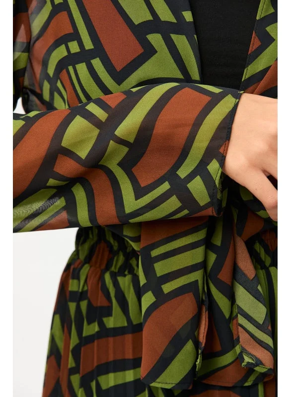 Tenda Printed blouse with tie