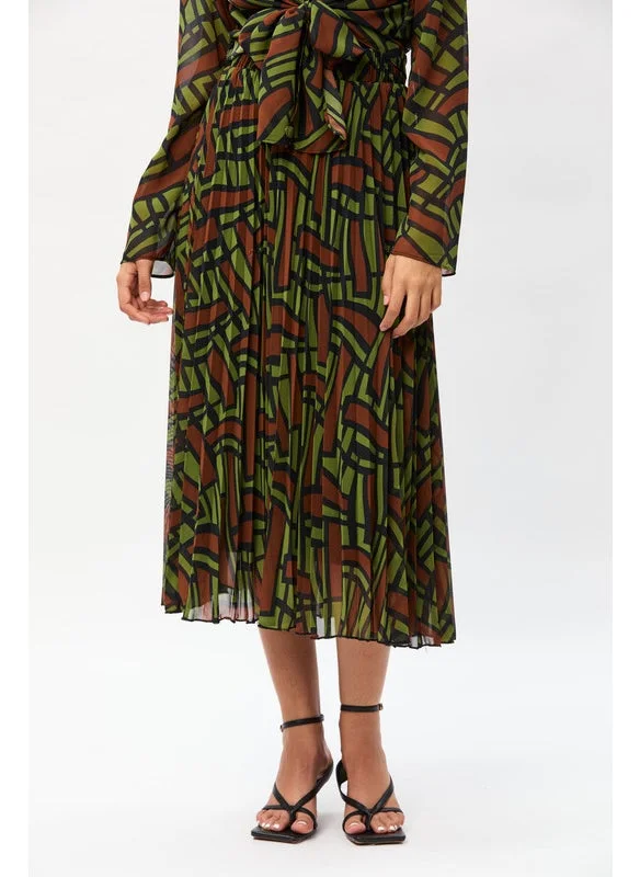 Tenda Printed blouse with tie