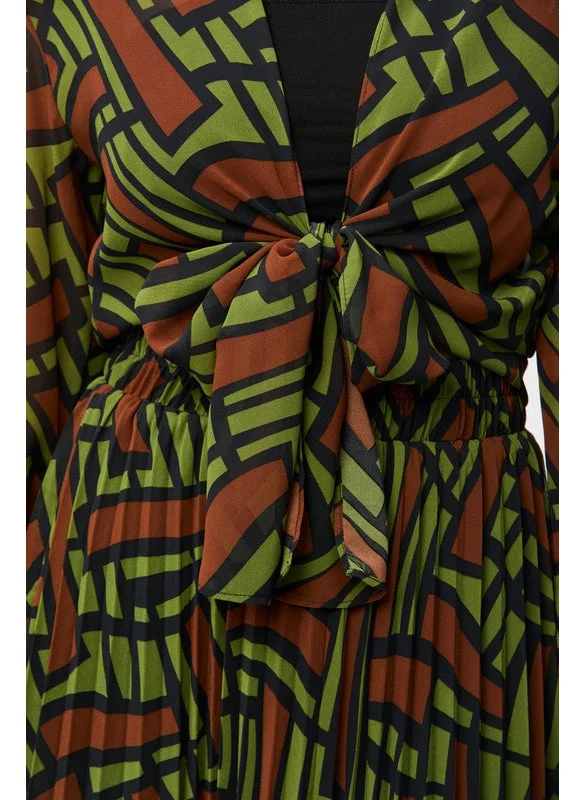 Tenda Printed blouse with tie
