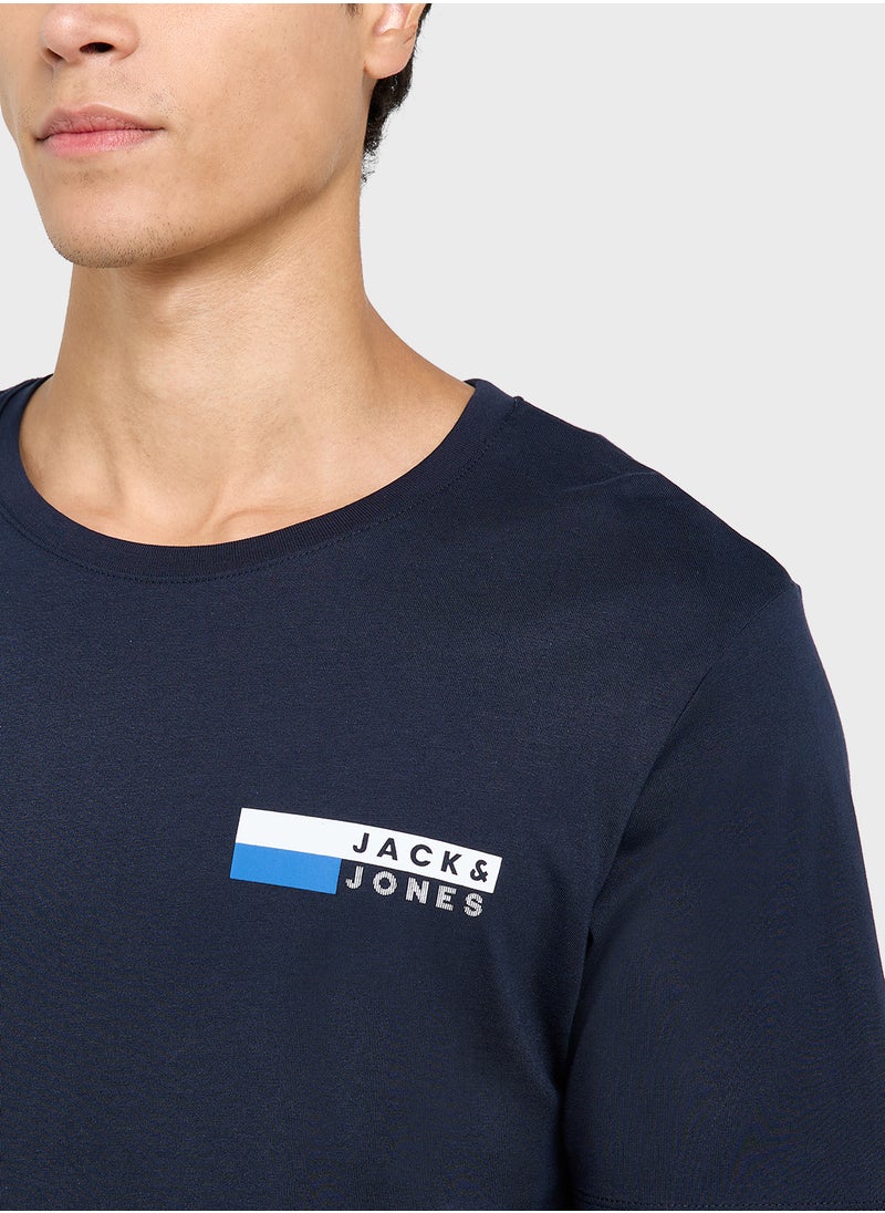 JACK & JONES Graphic Print Crew Neck T-Shirt  - Image 3