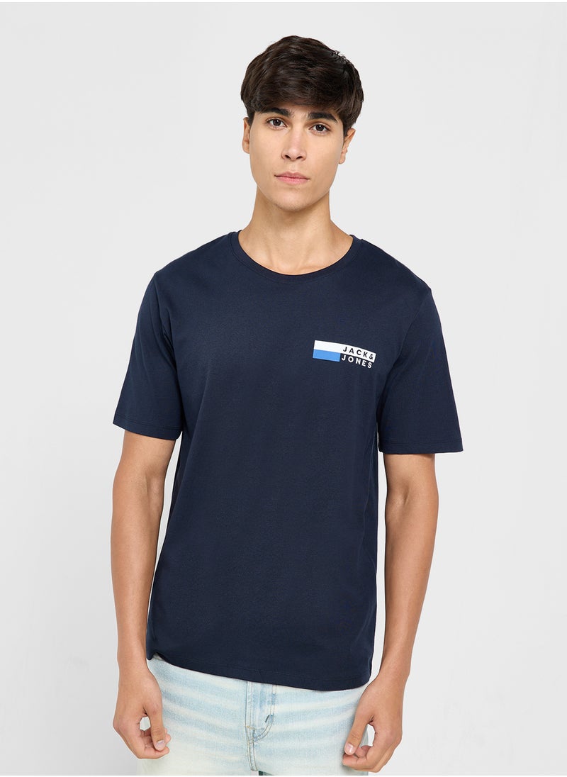 JACK & JONES Graphic Print Crew Neck T-Shirt  - Image 1