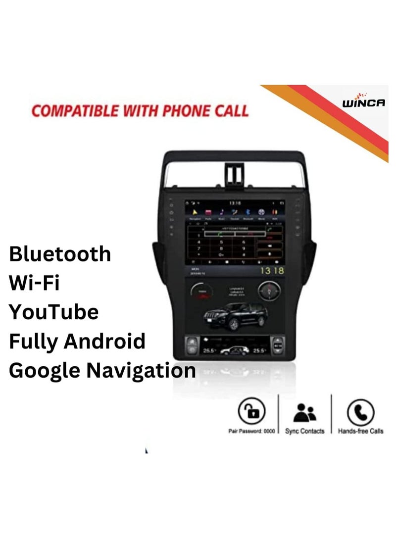 WINCA WINCA Car Android System Compatible With Toyota Prado 2018 2019 Tesla 16 Inch Special Android System Full Touch Gps Navigation Multimedia Player Item-1805  - Image 2