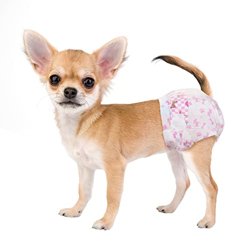 Dono Disposable Dog Diapers Female, Super Absorbent Doggie Diaper, Rapid-Dry Gel Technology Puppy Diapers, Leak-Proof Fit for Cat Doggy in Heat, Excitable Urination, Incontinence, XX-Small - Image 1