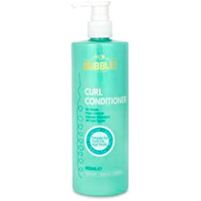 Bubble CURL CONDITIONER 400ML WITH SHEA BUTTER, COCONUT & PEPPERMINT FOR ALL CURLY HAIR TYPES, VEGAN, SILICONE FREE, PARABENS FREE, SULFATES FREE, CURLY GIRL METHOD APPROVED - Image 1