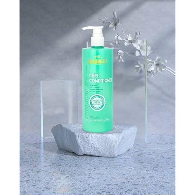 Bubble CURL CONDITIONER 400ML WITH SHEA BUTTER, COCONUT & PEPPERMINT FOR ALL CURLY HAIR TYPES, VEGAN, SILICONE FREE, PARABENS FREE, SULFATES FREE, CURLY GIRL METHOD APPROVED - Image 2