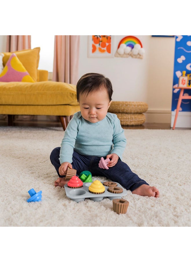 Bright Starts - Sort  And Sweet Cupcakes  Shape Sorting Activity Toy​ - Image 1