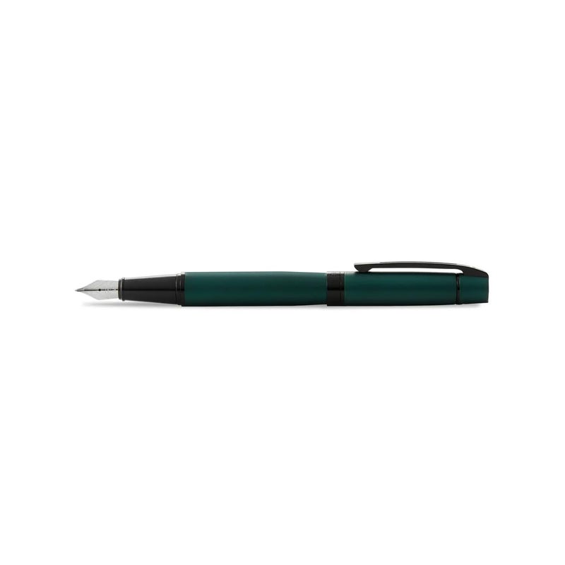 SHEAFFER Pen Sheaffer 300 E9346 Matte Green Lacquer With Polished Black Trims Medium Fp - Image 5