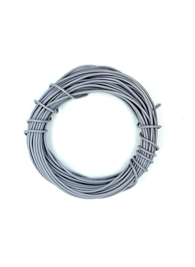 Invento INVENTO 15mtr 20 AWG 05 sqmm 15A Tinned Copper PVC Wire Flexible Grey Cable 17mm Dia High Temperature for DIY  - Image 4