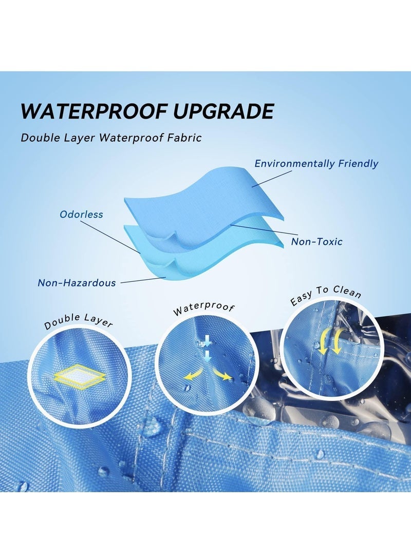 هاهاهاي حقيبة غطاء تنظيف تكييف الهواء ، طقم واقي نظيف لغسيل الغبار مثبت على الحائط مع أنبوب ماء 2.8 متر ، حقيبة خدمة مكيف الهواء لوحدات التكييف المنزلية (2P-3P) - Image 3