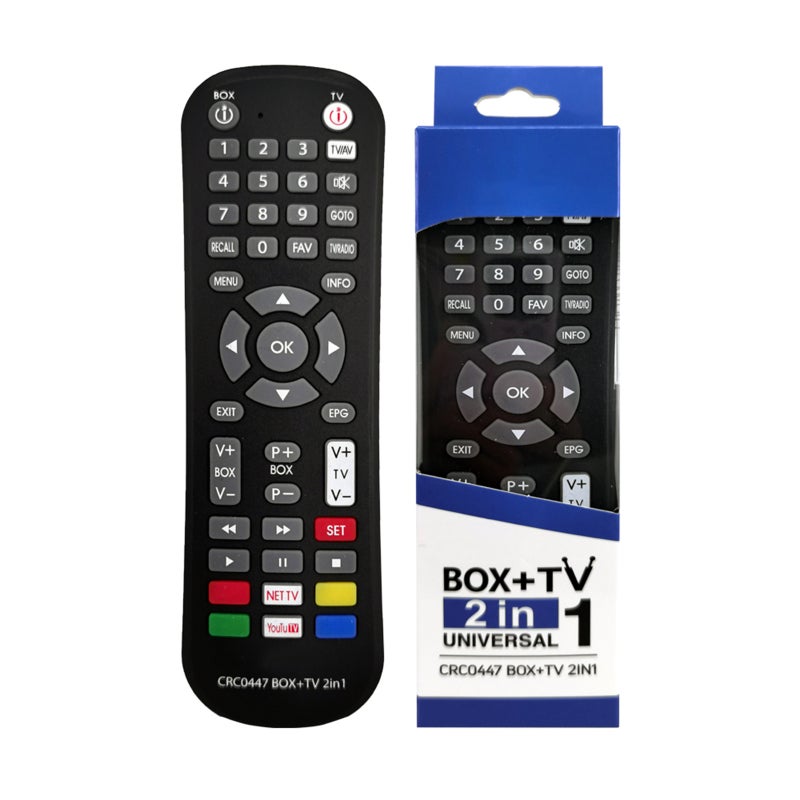 Infrared Universal Remote Controller: Black, Universal Compatibility - Advanced Infrared Technology, Easy To Use IR Remote for Set-Top Boxes and TVs - Image 3