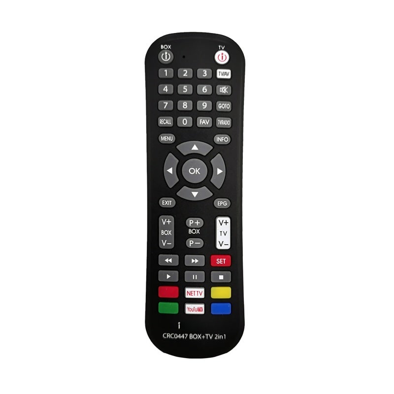 Infrared Universal Remote Controller: Black, Universal Compatibility - Advanced Infrared Technology, Easy To Use IR Remote for Set-Top Boxes and TVs - Image 1